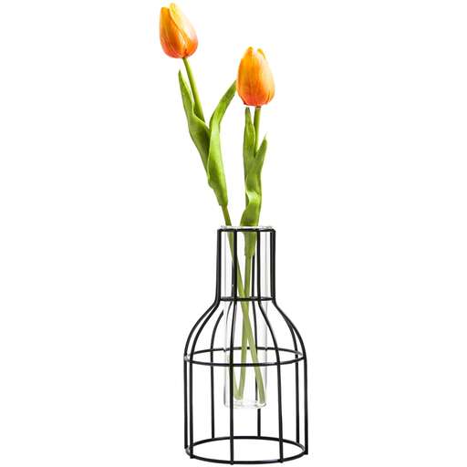 tulips in a vase with a vase