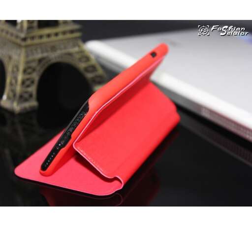 a red case with a black base and a red case.