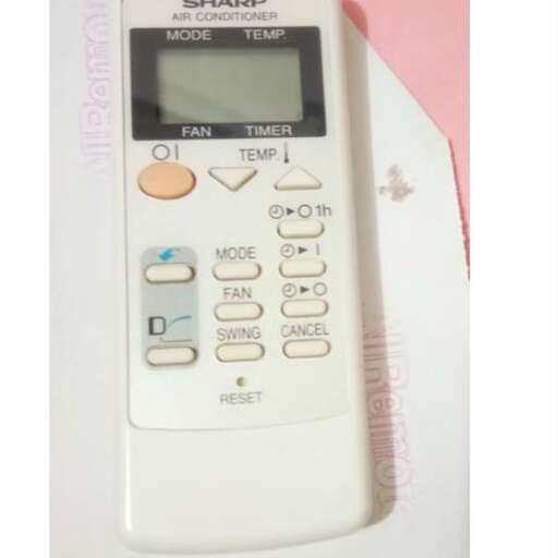 a white calculator with a blank screen.