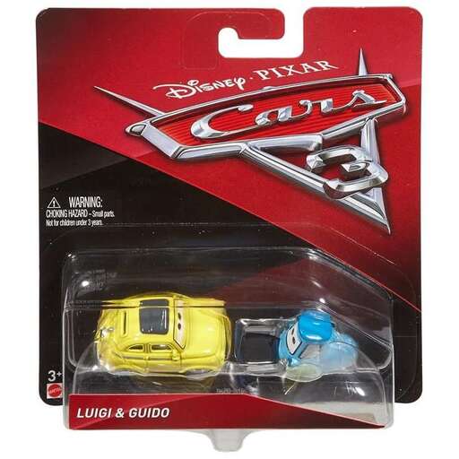 a toy car and a toy car in a box.
