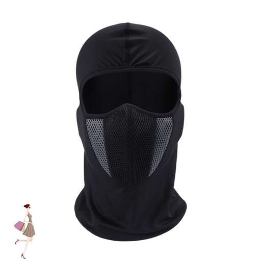 mask with a black mask