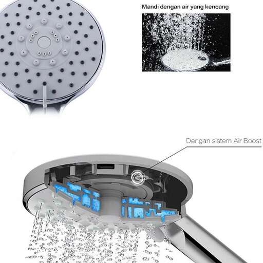 a shower head with a shower head and a drain.