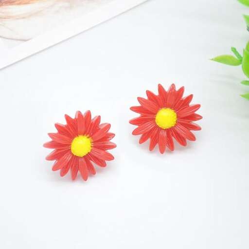 these earrings are made from recycled plastic.