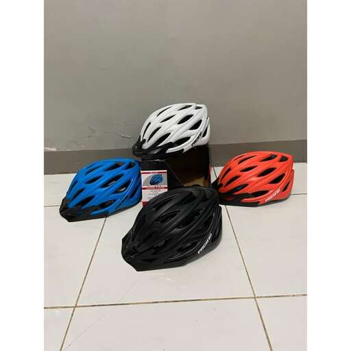 a bicycle helmet with a white and black helmet.