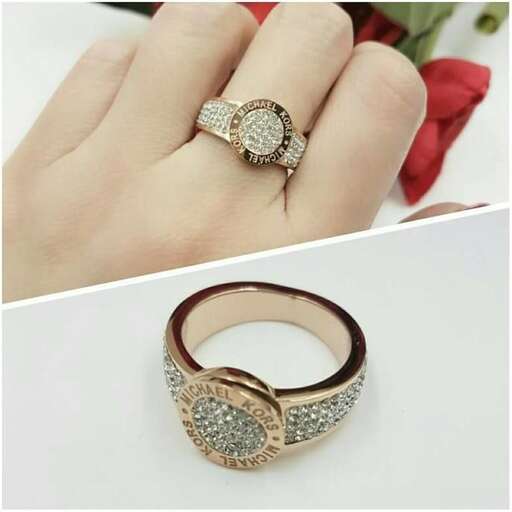 engagement ring with a diamond