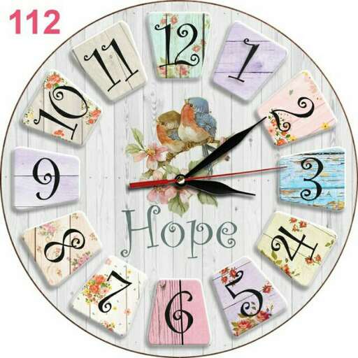 a clock made from a hand made clock.