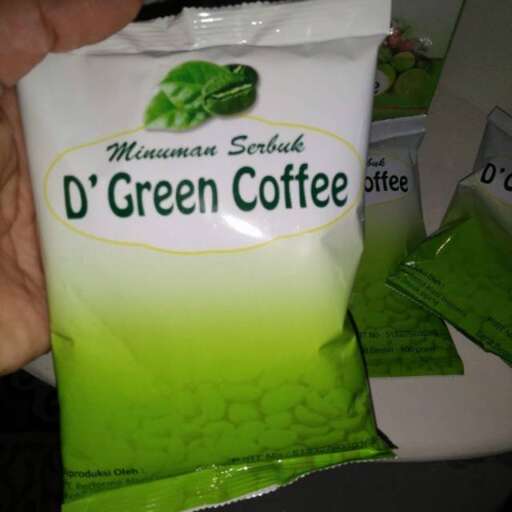 a bag of green tea.