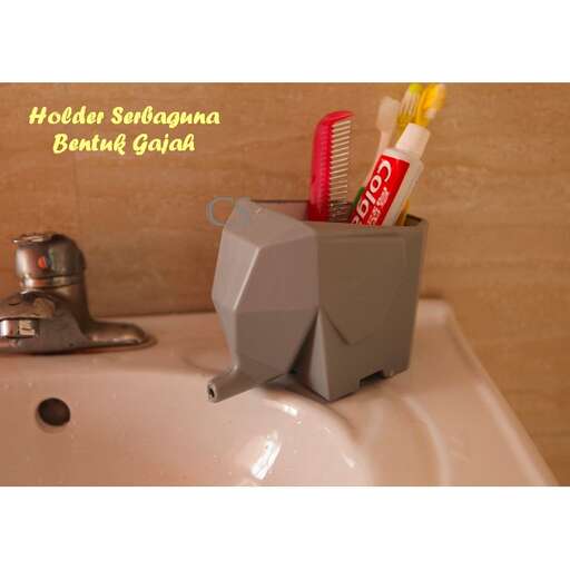 a toothbrush holder with toothbrushes and toothpaste in it.
