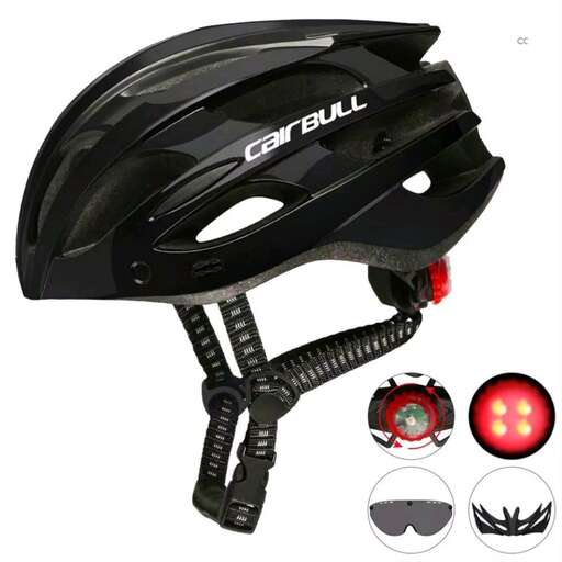 the helmet for the rider