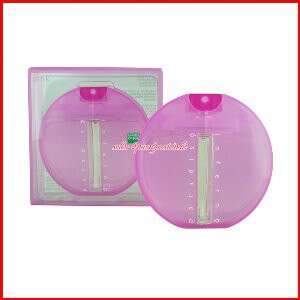 pink and green soap in a clear case
