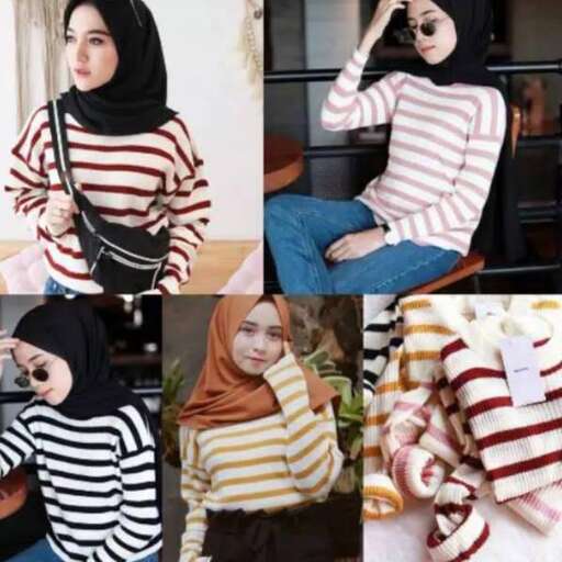 the girl in the striped sweater