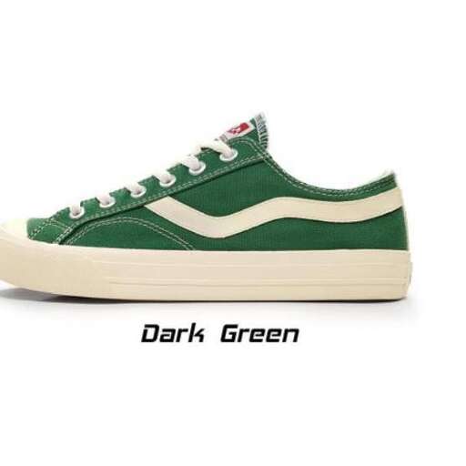 a pair of green sneakers