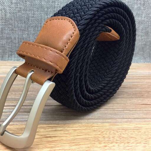 a black belt with a silver buckle