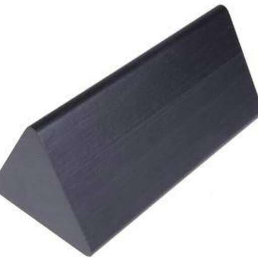 a black envelope with a black paper in the middle.