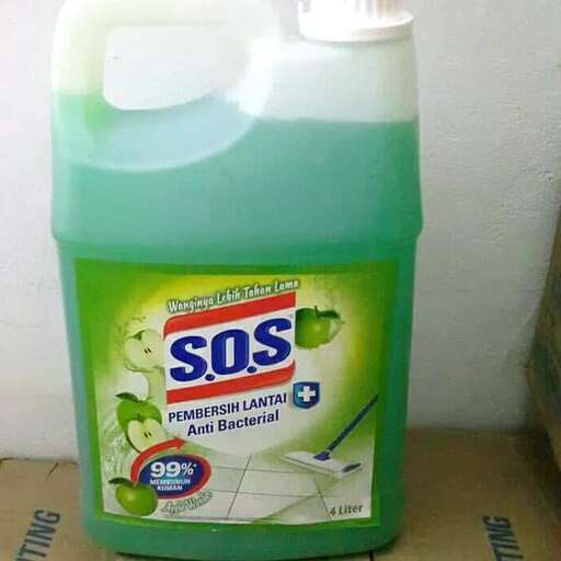 a bottle of cleaner for washing up