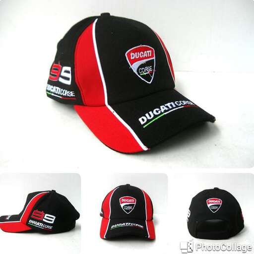 hat in black and red