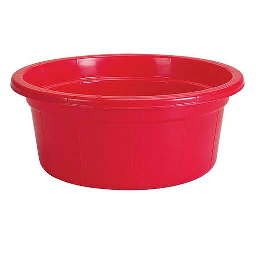 image of a red plastic tub