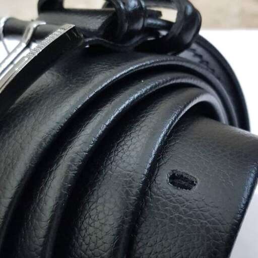 the bag is made of leather.