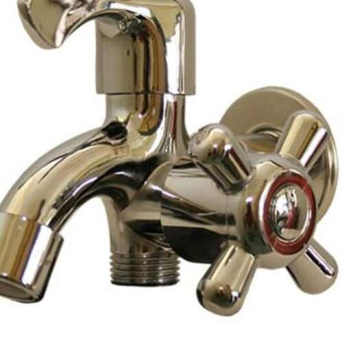 this faucet is made of stainless steel.