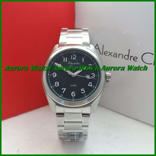 a watch with a black dial and a silver dial.