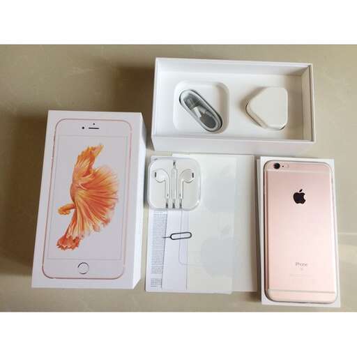a pink iphone and a white ipod in a box.