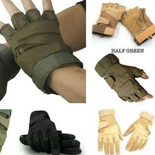gloves are made of leather and a glove.