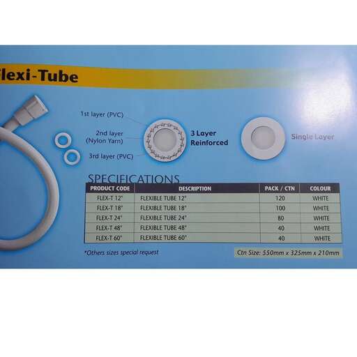 the label for the tube is shown in a blue background.