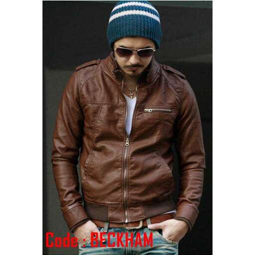 a man in a leather jacket