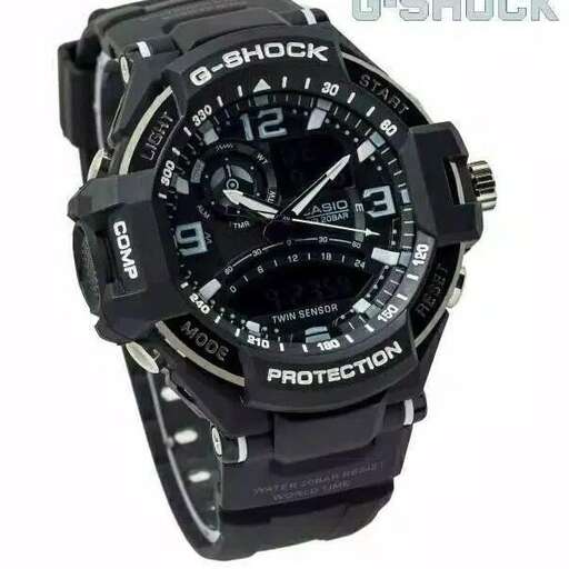 watch - black watch with a black dial