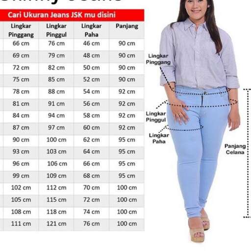 a woman in a blue shirt and jeans