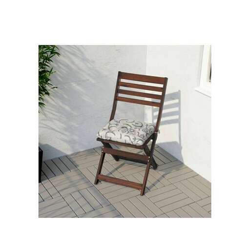 a chair with a cushion on it
