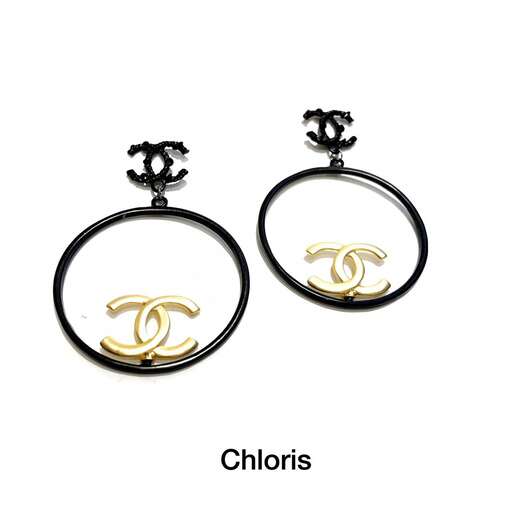 earrings in sterling silver with a gold finish.