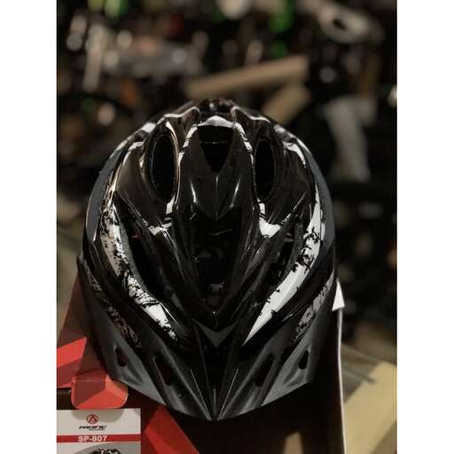 a helmet for the rider.