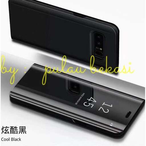 a black cell phone with a white background.