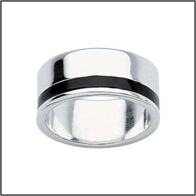 a ring made of sterling silver.