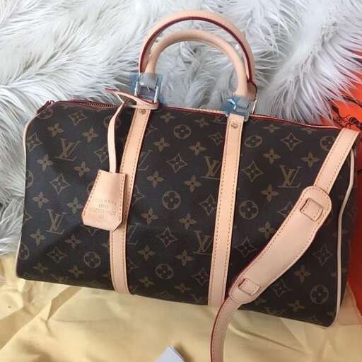 the bag in black and gold
