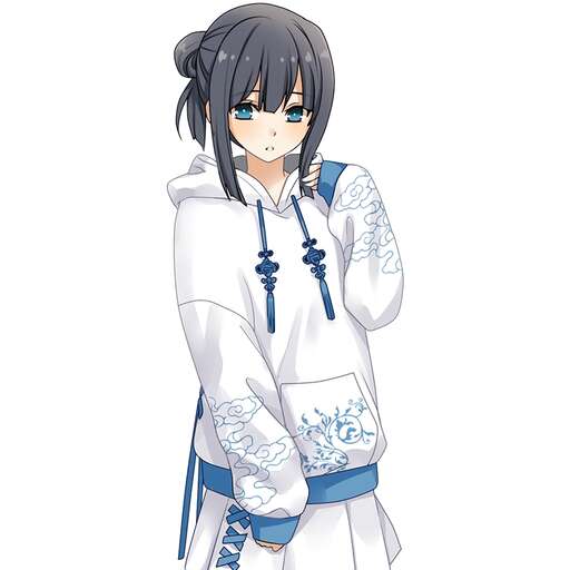 person is a girl who has been in the anime.
