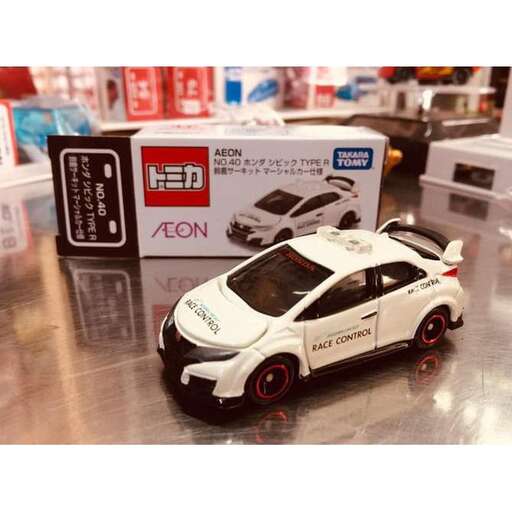 a toy car in a box