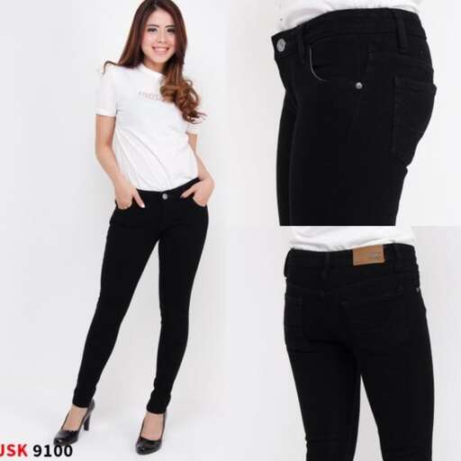 black jeans with a white tee