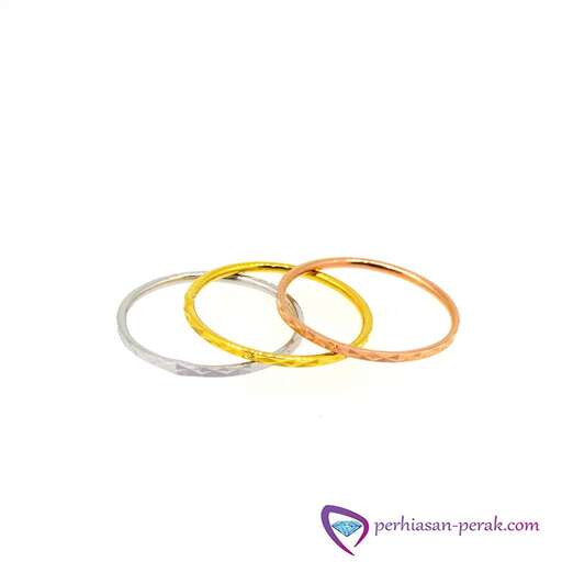 a pair of gold rings