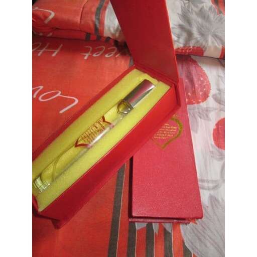 a small set of red and yellow pencils in a red box.