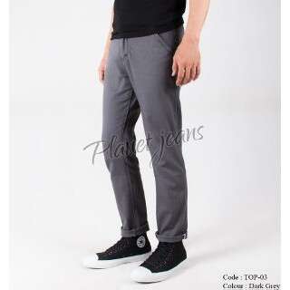 men's gray pants with a black shirt