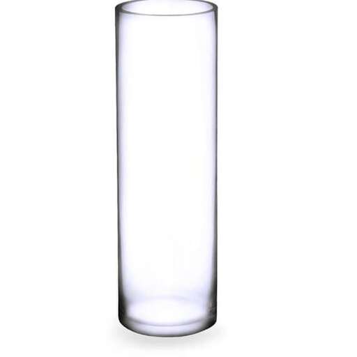a tall glass vase with a long stem.