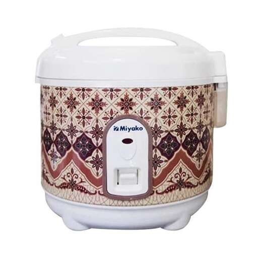 a white and brown crock pot with a lid on it.