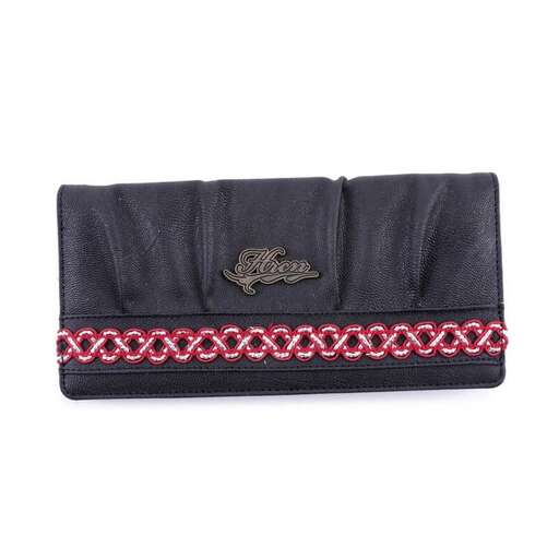 wallet with a zipper and a zipper