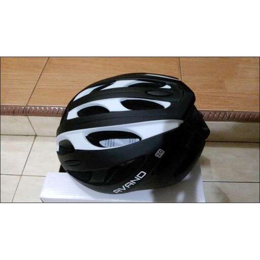 a helmet for a rider.