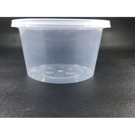 a plastic container with lid