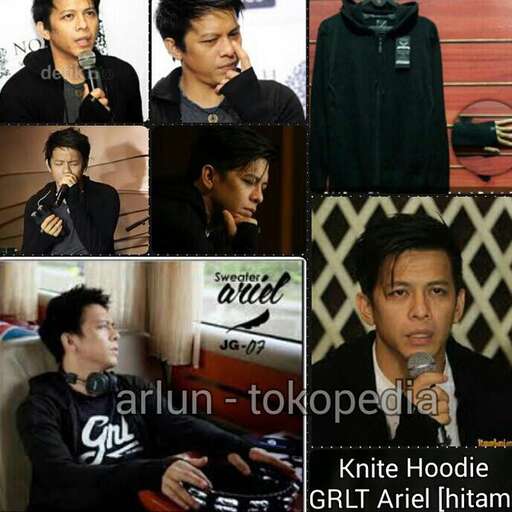 a collage of photos of a man with a microphone.