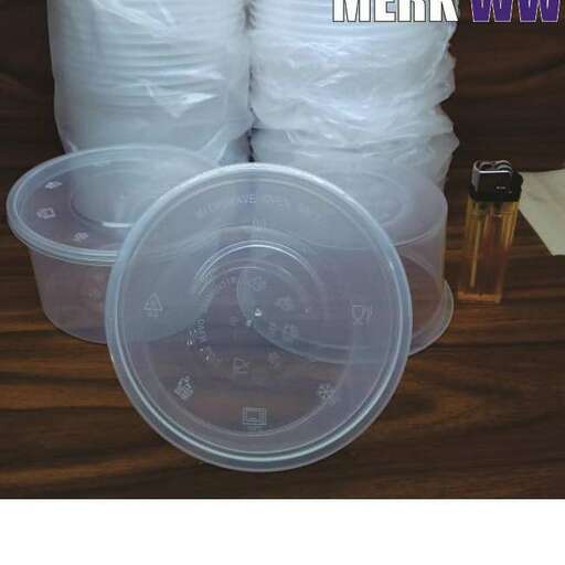 a stack of plastic cups with a lid.