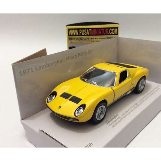 a model of a yellow car